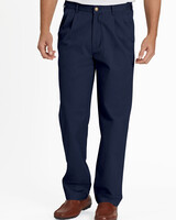 JohnBlairFlex Relaxed-Fit Back-Elastic Twill and Denim Pants - Navy