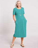 Essential Knit Dress - Blue Turquoise
