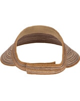 Mixed Braid Visor With Velcro Closure Hat - alt4