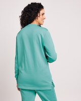 Better-Than-Basic Embroidered Tunic Sweatshirt - alt3