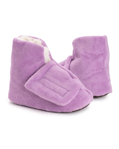 MUK LUKS Soft Ones Women's Adjustable Bootie-Micro Terry Slippers