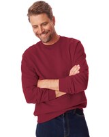 John Blair Supreme Fleece Long-Sleeve Sweatshirt - Rhubarb