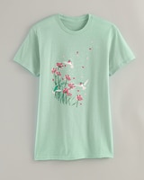 Short-Sleeve Graphic Tee - Celedon/Hummingbird
