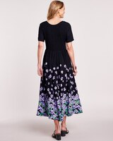 Border Print Challis Dress - alt3