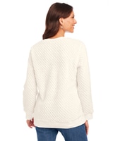 Cozy Textured Fleece Top - alt2