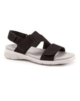 Tatia Sandal By Trotters - Black Nubuck