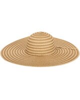 Mixed Paper And Gold Lurex Ultrabraid Floppy Hat - alt3