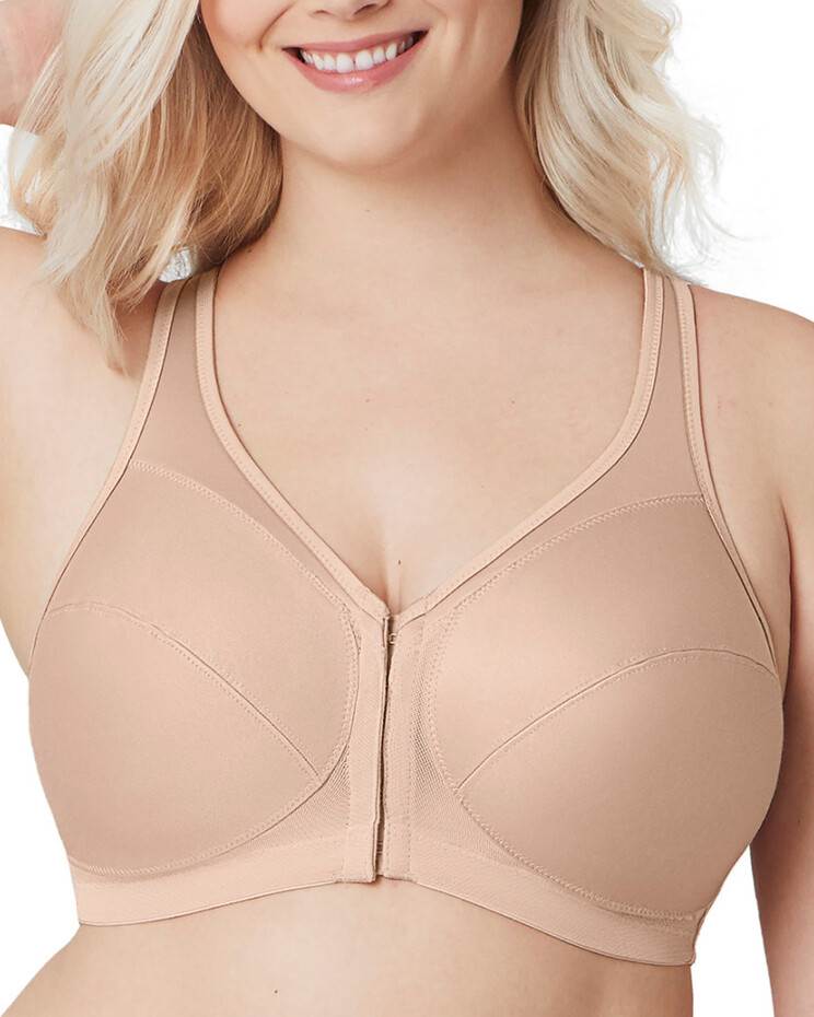Women's Glamorise Full Figure Plus Size MagicLift Cotton Support Bra  Wirefree in 2023