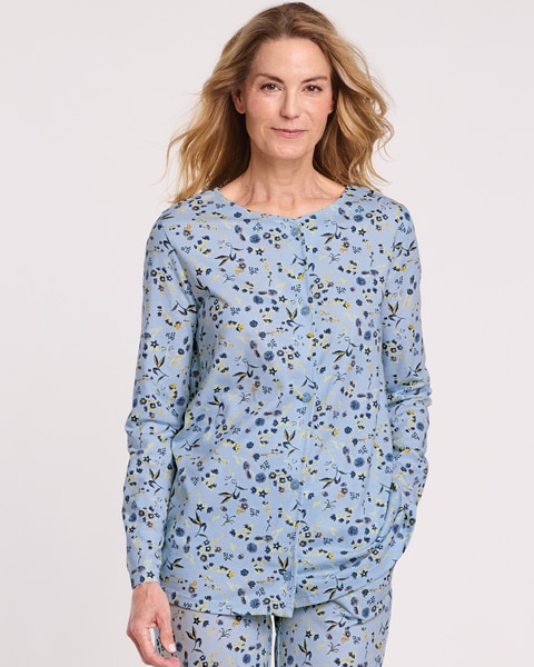 Button Front Sleep Shirt