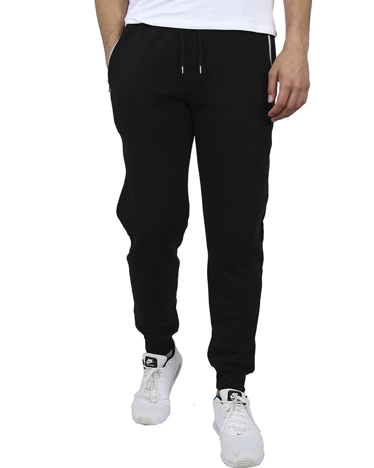 Galaxy by Harvic Fleece-Lined Jogger Sweatpants With Zipper Pockets | Blair