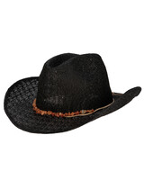 Womens Paperbraid Cowboy With Layred Bands Hat