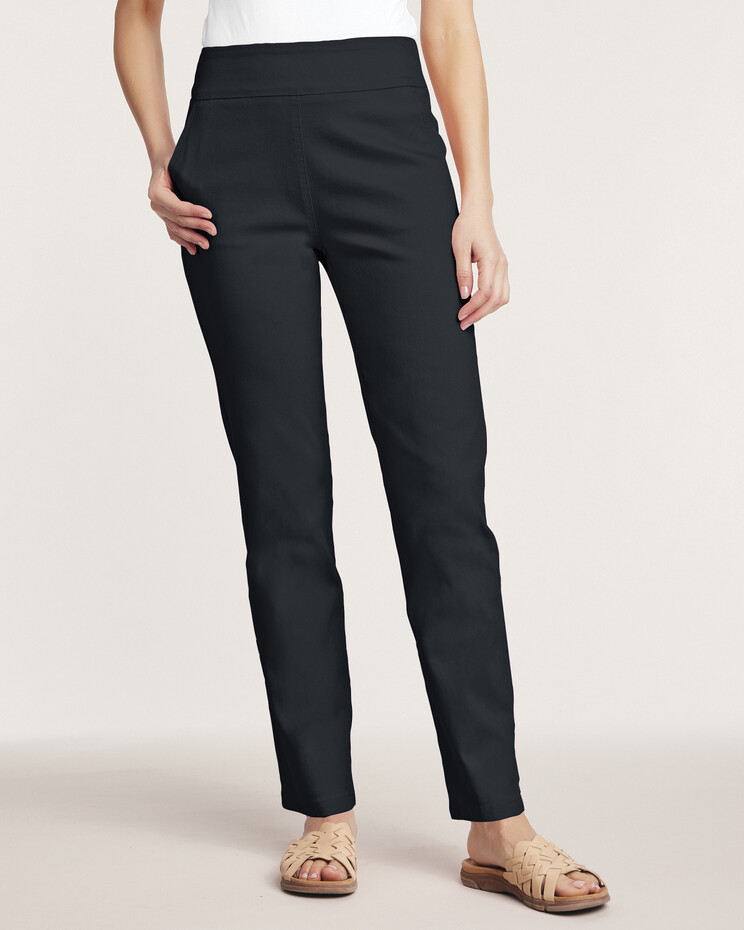 Express High Waisted Exposed Button Front Ankle Pant Women's Long