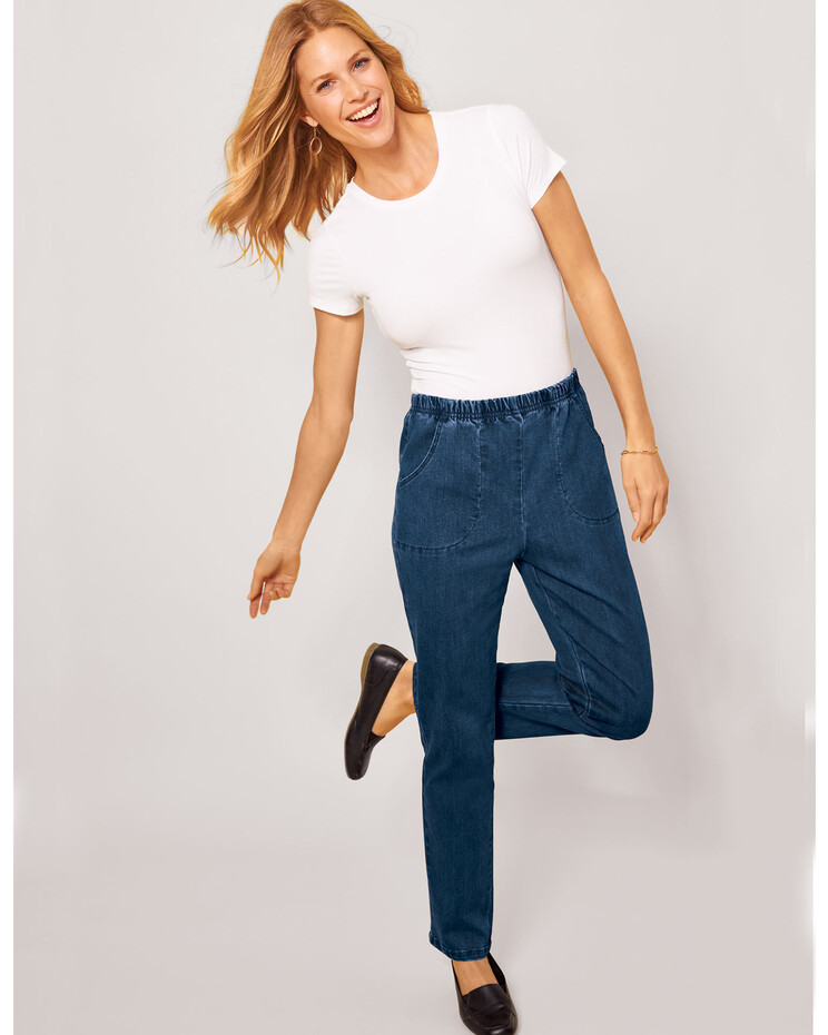 Jeans Classic Full-Elastic Blair Pull-On | DenimEase