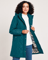 Rushmore Water-Resistant Quilted Parka - Deepest Teal