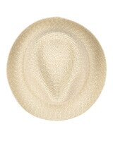 Everyday Fedora- Ultrbraid Fedora With Striped Open Weave Hat - alt3