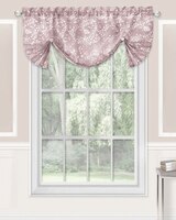 Charlotte Rod Pocket Window Curtain Valance - Blush