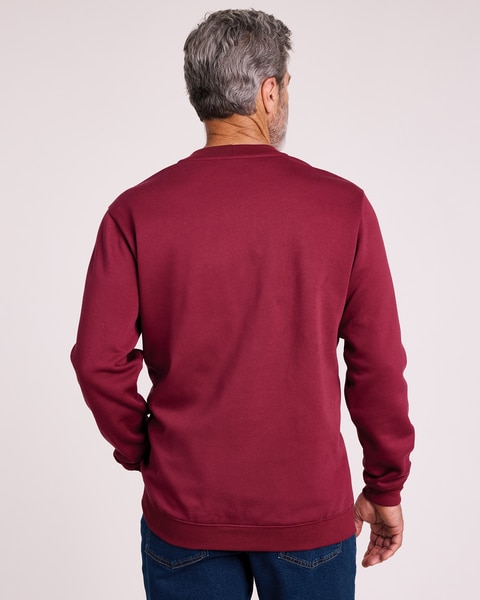 John Blair® Supreme Fleece Long-Sleeve Stripe Sweatshirt