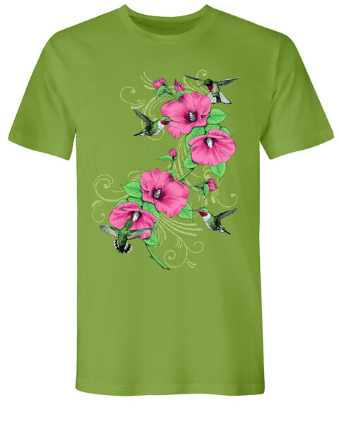 Hummingbird Floral Graphic Tee