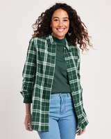 Super-Soft Flannel Shirt - Pine Plaid