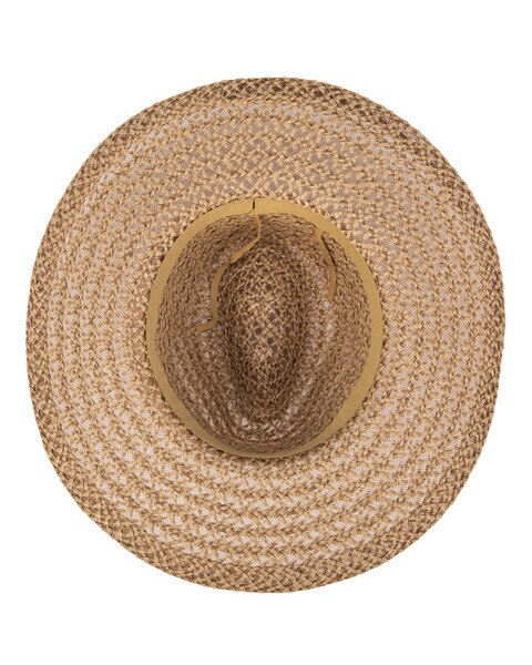 Well Crafted Fedora - Braided Hemp Fedora With Pleated Band Hat