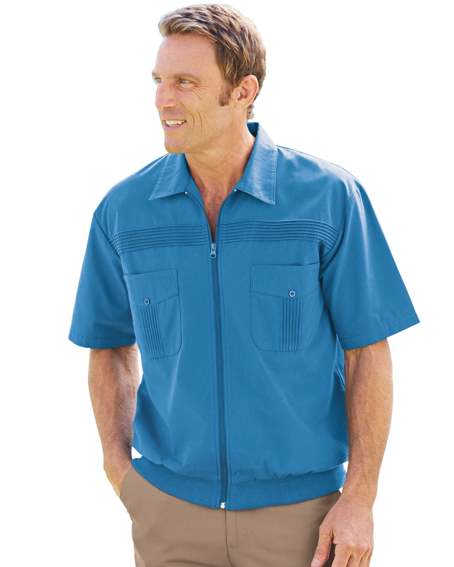 John Blair Short-Sleeve Full-Zip Shirt