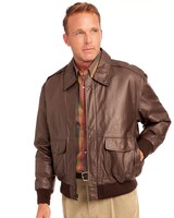 John Blair Aviator Leather Jacket - Cognac