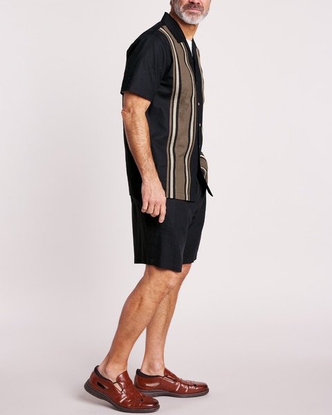 John Blair® Relaxed-Fit Linen Blend Drawstring Shorts