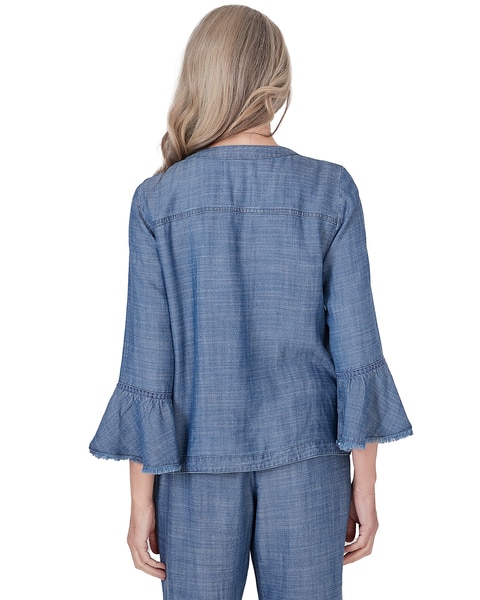 Alfred Dunner® Blue Bayou Chambray Jacket