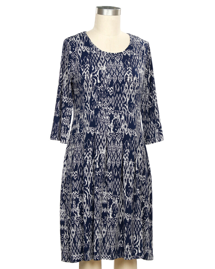 Southern Lady 3/4 Sleeve Madeline Print Dress | Blair