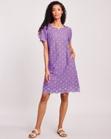 Eyelet Dress - Lilac