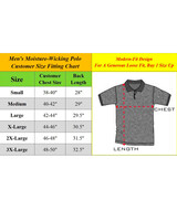 Galaxy By Harvic Men's Tagless Dry-Fit Moisture-Wicking Polo Shirt - alt2