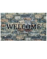 Welcome Outdoor Rubber Entrance Mat - Welcome Stone