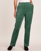 Knit Corduroy Pants - Ivy