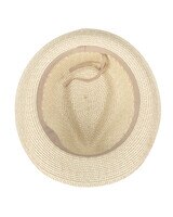 Everyday Fedora- Ultrbraid Fedora With Striped Open Weave Hat - alt4