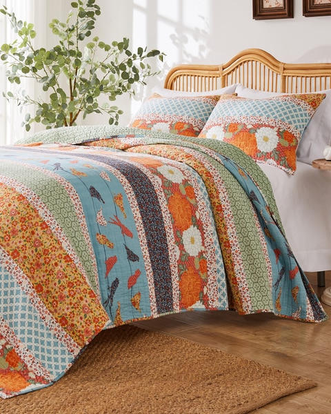 Greenland Home Fashions Penelope Quilt Set