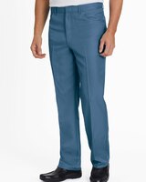 John Blair Gentlemen’s Classic-Fit Plain-Pocket Pants - Slate Blue