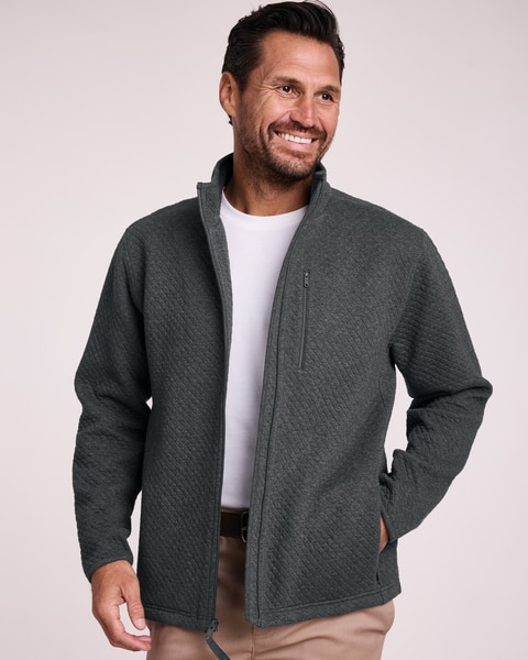 John Blair® Quilted Fleece Jacket