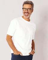 John Blair Everyday Jersey Knit Short-Sleeve No-Pocket Tee