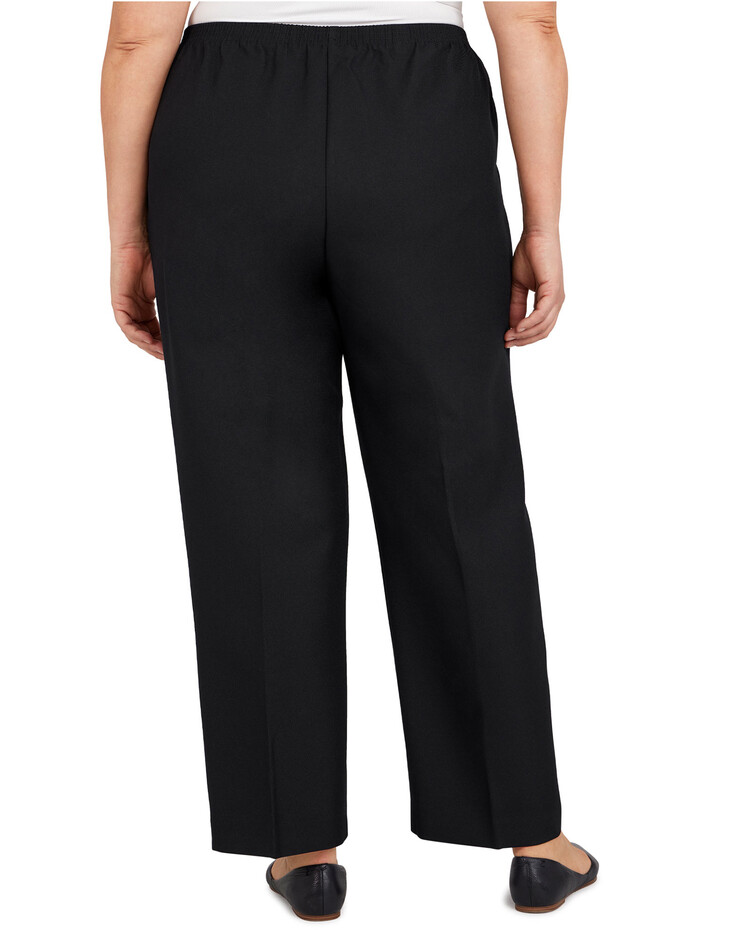 Alfred Dunner Womens Plus Classics Stretch Pull On Pants