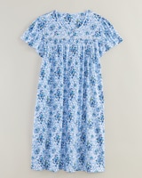 Floral-Print Nightgown - Blue Bouquet