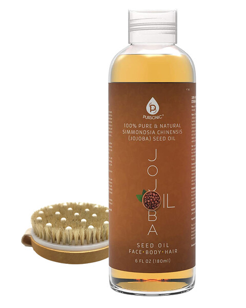 Pursonic Beauty Bundle - Golden Jojoba Oil & Bath Brush Massager