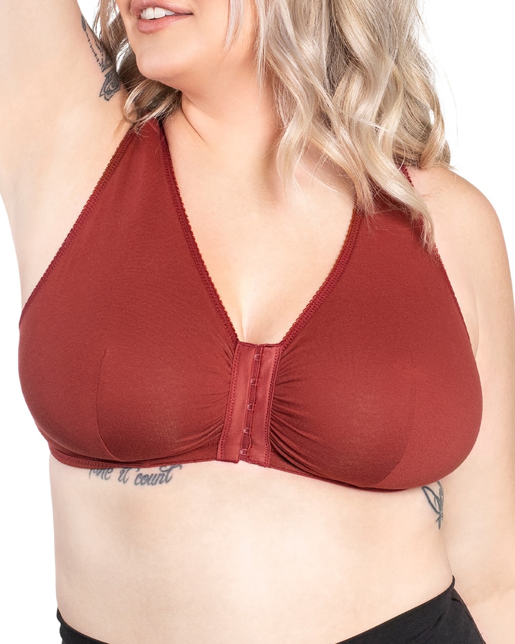 Leading Lady The Meryl Cotton Front Closure Leisure Bra Blair 5375