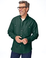 John Blair Cotton Chamois Shirt - Dark Spruce