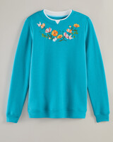 Haband Women’s Embroidered Fleece Sweatshirt - alt4