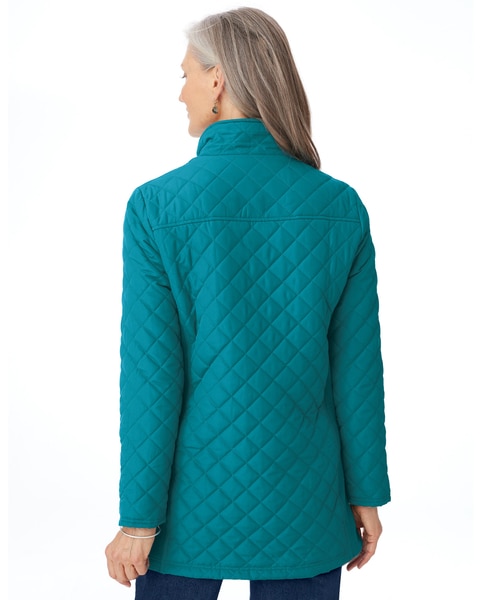 Diamond-Quilted Insulated Jacket