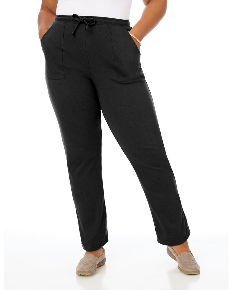 Style & Co. Petite Knit Skimmer Pants in Black