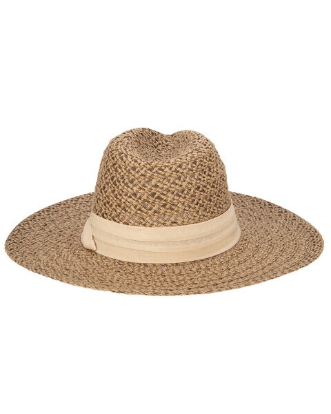 Well Crafted Fedora - Braided Hemp Fedora With Pleated Band Hat