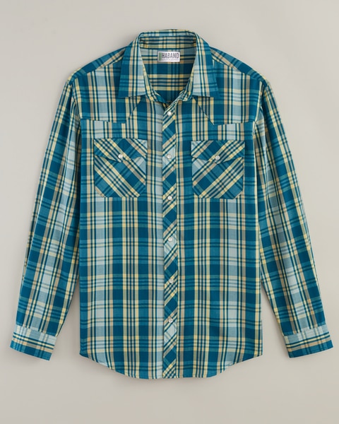 Haband Long-Sleeve Snap-Tastic Western Shirt