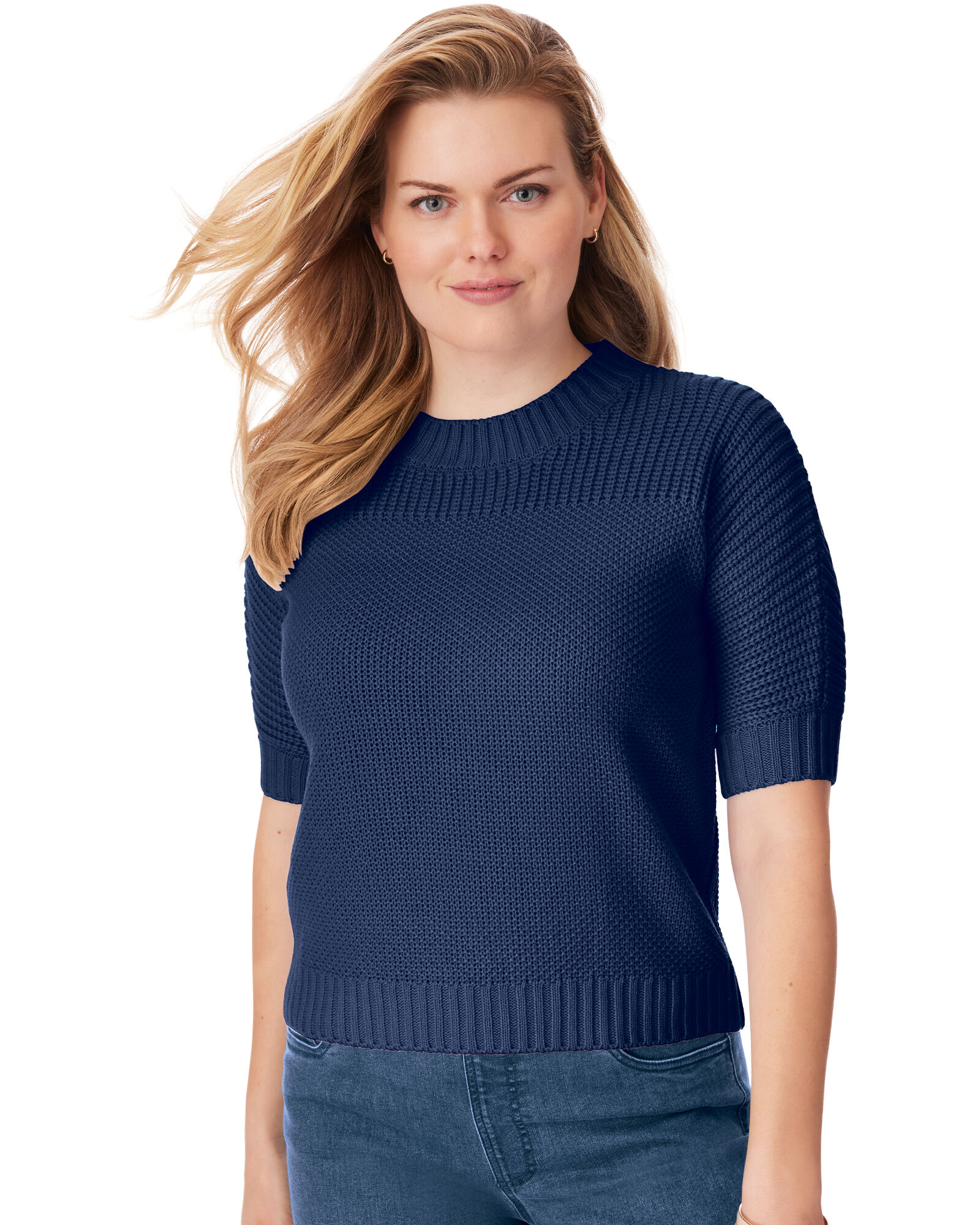 Shaker Stitch Dolman Sweater | Blair