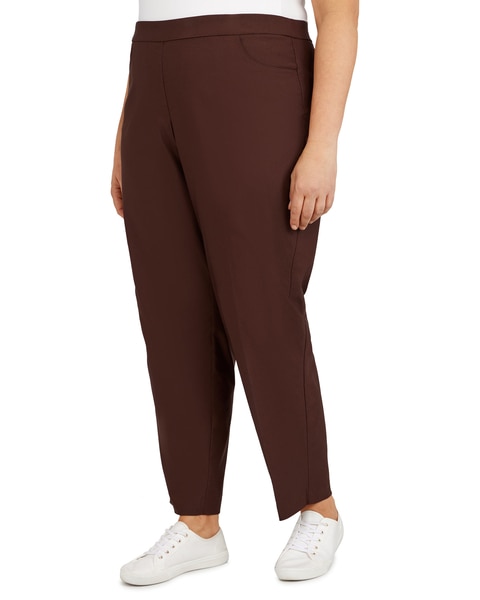 Alfred Dunner Classic Pull-On Proportioned Straight Leg Pants